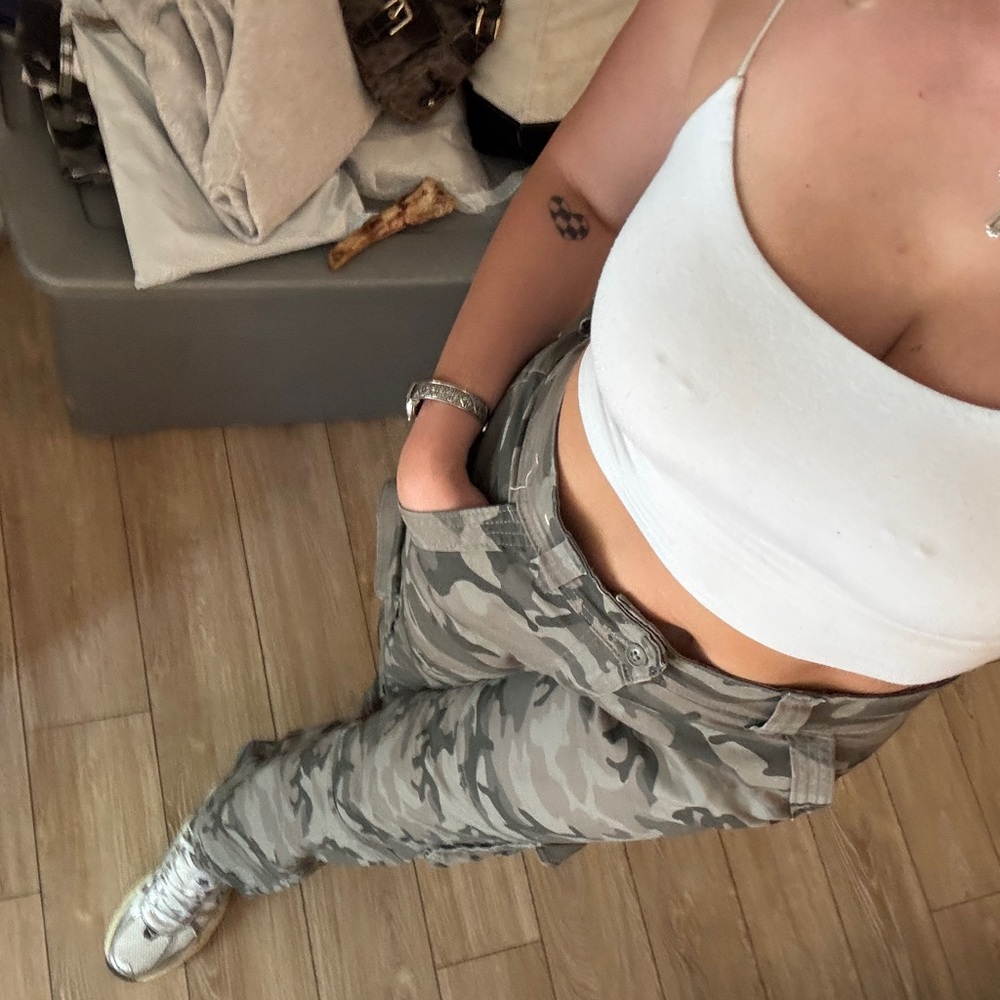 Abercrombie & Fitch Gray Straight Leg Pants